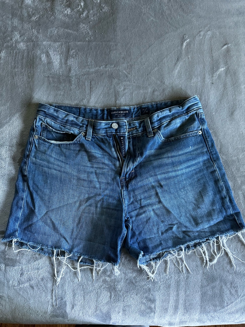Women’s Lucky Brand Distressed Blue Denim Cutoff Shorts